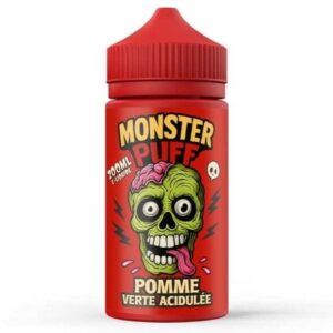E-liquide Monster Puff Pomme Verte Acidulée 200ml – format XXL fruité et frais – Jwell Store Sénas